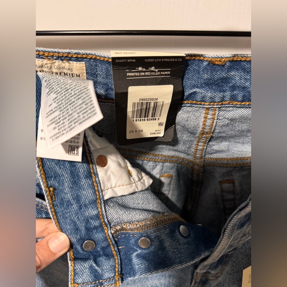 Levi’s Distressed Blue Jeans Size 25 BNWT Skinny - Picture 4 of 4